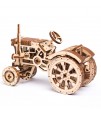 Wooden City - 3D Wooden Tractor Model - Brown
